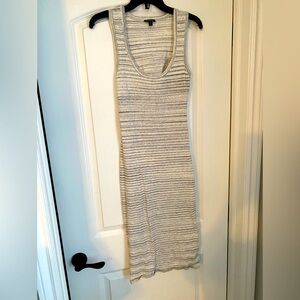 Express size small fitted midi dress with cut out back